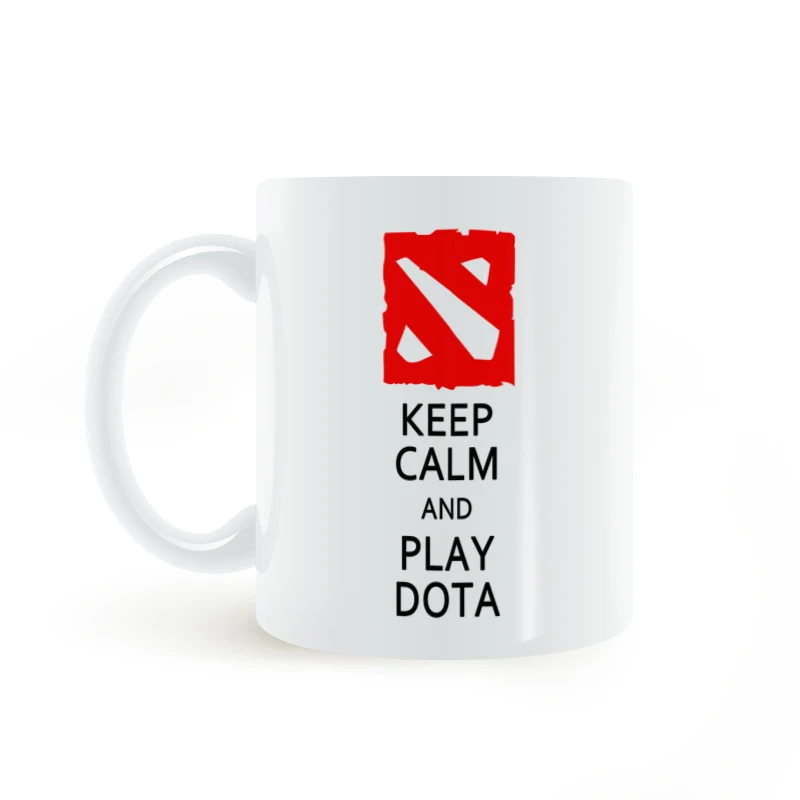 Keep Calm And Play Dota 2 Mug Coffee Milk Ceramic Cup Creative DIY Gifts Home Decor Mugs 11oz T1099