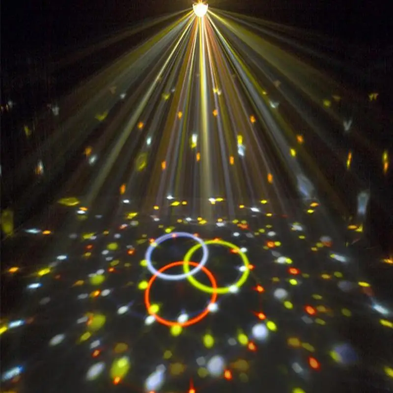 

1 pc Rotary Digital LED RGB Crystal Magic Ball Effect Light DMX Disco DJ Stage Lighting Rotary Voice Bluetooth Remote Control