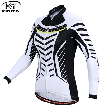 

KIDITOKT Women Winter MTB Bike Cycling Clothing Thermal Fleece Cycling Jersey Mountian Bicycle Cycling Clothes Sportswears