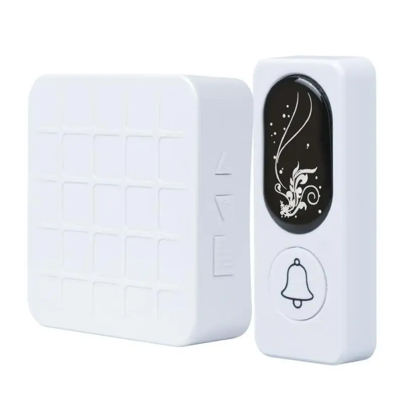 

Wireless Doorbell Switch Sets 433MHz Door Chime Waterproof 1 Transmitter 1 Receiver Operate 52 Melodies 300M Control Switch