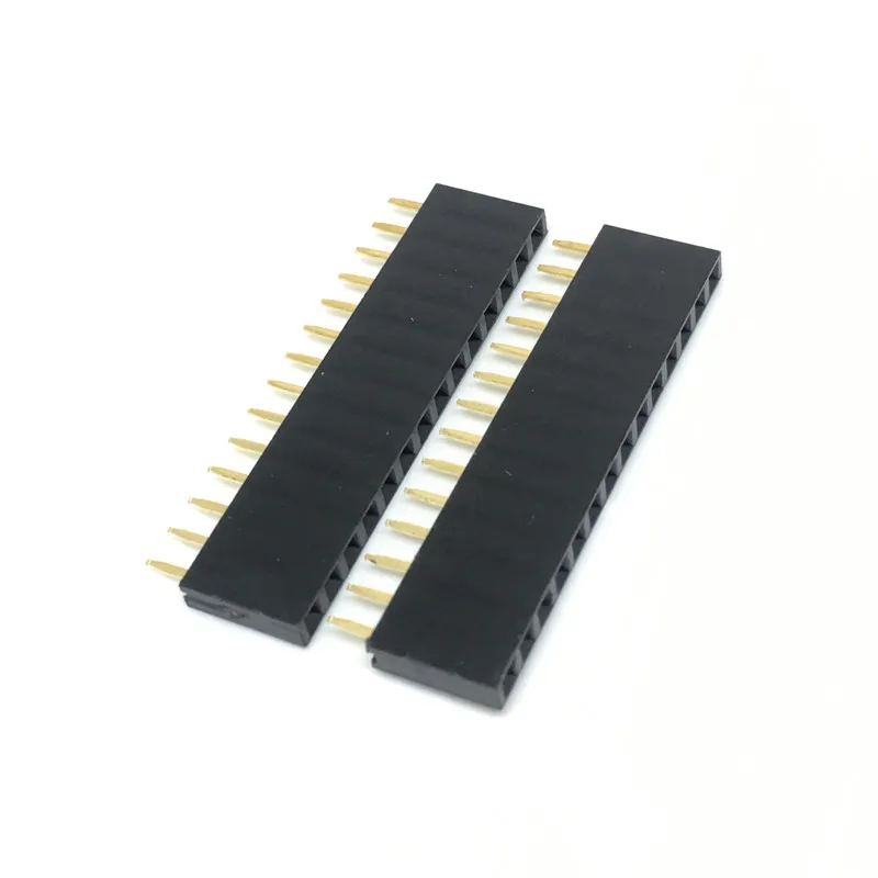 

10pcs Single Row Pin Female Header Socket Pitch 2.54mm 1*2p 3p 4p 5p 6p 7p 8p 9p 10p 12p 14p 16p 20p 40p Pin Connector