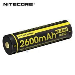 Заводская цена Nitecore nl1826r 2600 мАч Micro-USB Перезаряжаемые Li-Ion 18650 Батарея с зарядки Порты и разъёмы