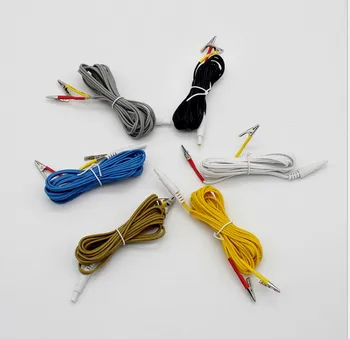 

6ps Replacement Electrode Lead Wires Cable for Electronic Acupuncture Treatment Instrument Hwato SDZ-II Nerve Muscle Stimulator