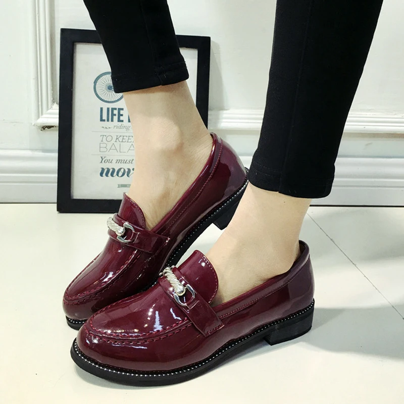 Hot Sale British Style Fashion Shoes 2016 Spring Shallow Mouth Leisure font b Woman b font