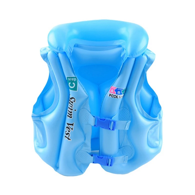 

PVC Children Float Swimming Aid Safety Float Inflatable Swim Vest Learn-to Swim Life Jacket Buoyancy Aid Vest For Kids