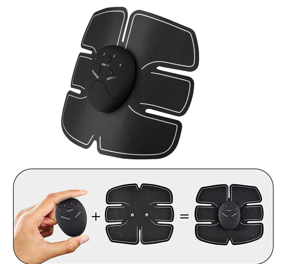 Abdominal Muscle Fitness Trainer Electronic Muscle Exerciser Machine Fitness Belly Leg Arm Exercise Gear Workout Equipment