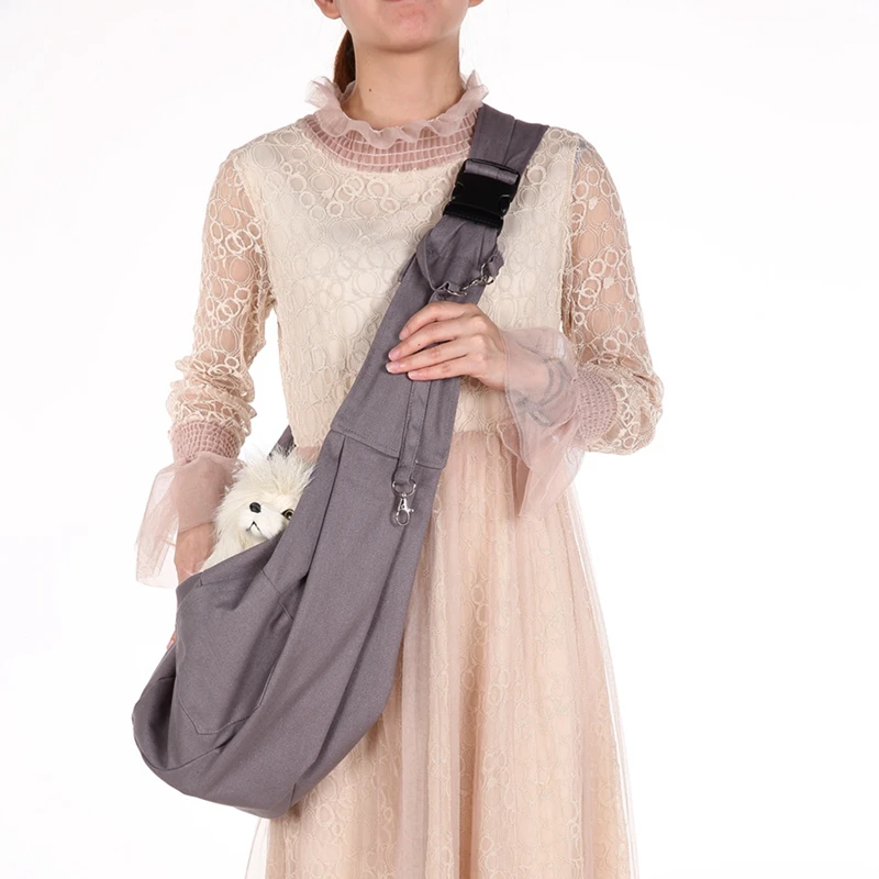 Hands-free Двусторонняя маленькая собака кошка слинг Перевозчик Сумка вместительная сумка для путешествий мягкая удобная двухсторонняя сумка для переноски