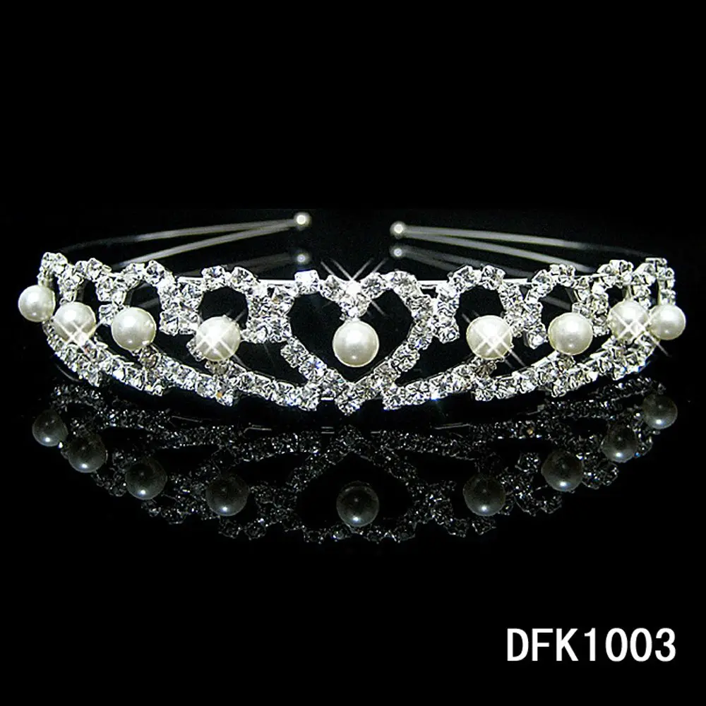 

2018 New Silver Flower Crystal Rhinestone Beads Hairbands Bridal Wedding Tiara Headbands Crown Hairwear Women Hair Accessories