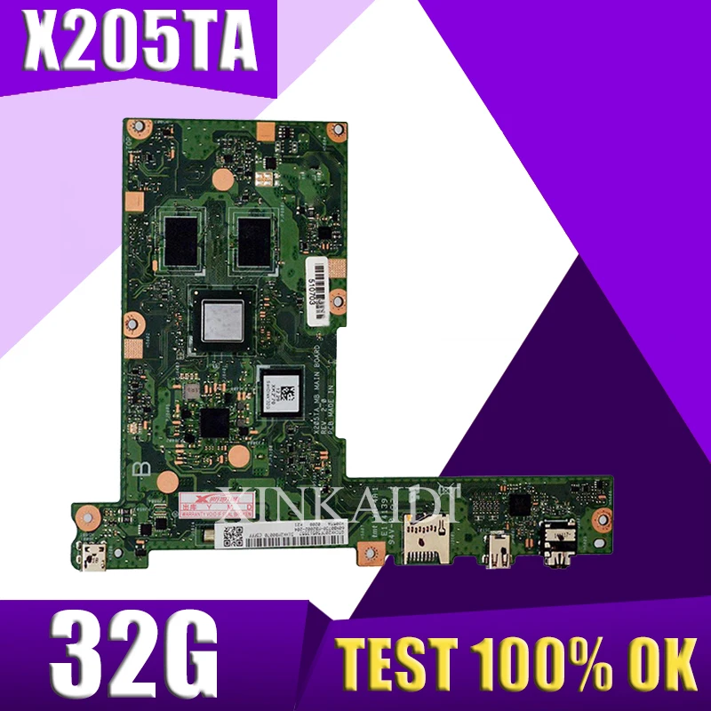 Материнская плата XinKaidi X205TA для ноутбука ASUS X205TAW X205T X205 оригинальная тестовая