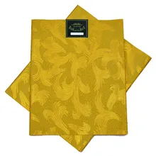 Нигерийский геле головной убор Африканский SEGO головной убор 2 шт./компл. высокое качество используется для Вечерние Желтый SL-1518