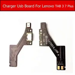 USB зарядное устройство jack Нижняя плата для lenovo Tab 3 7 plus TB-7703X 7703F 7703N зарядка usb док-станция планшет Замена LF7001Q_USB