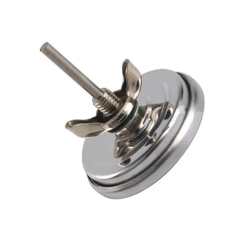 

1pc Stainless Steel Barbecue BBQ Smoker Grill Thermometer Temperature Gauge 52mm