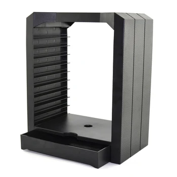 

DiscStorage Multifunctional Universal Games Disc Storage Tower for Xbox One for PS4 controller with charging stand dock charger