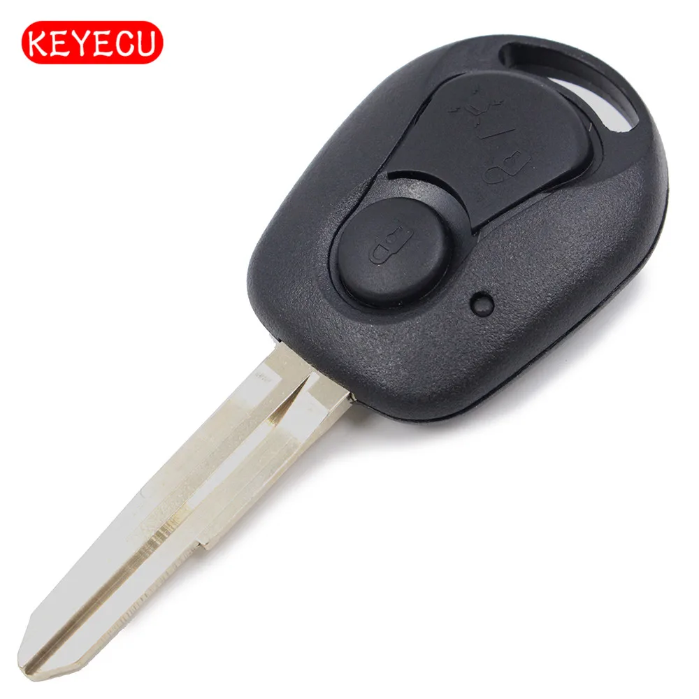 

Keyecu Remote Key Shell Case 2 Button for SsangYong Actyon Kyron Rexton