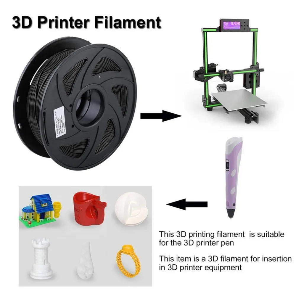 330 m 3D printing consumables 1.75mm wire diameter PLA material 1KG supplies 11 colors