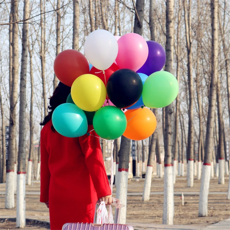 10 шт./лот 12 дюймов толстые 2,2 г воздушные шары для дня рождения вечеринки украшения Свадебный латексный шар розовый белый Globos принадлежности для вечеринки, оптом