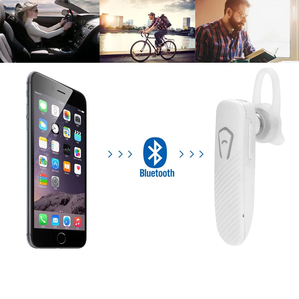 Bluetooth беспроводная гарнитура наушники с микрофоном для iPhone встроенный микрофон
