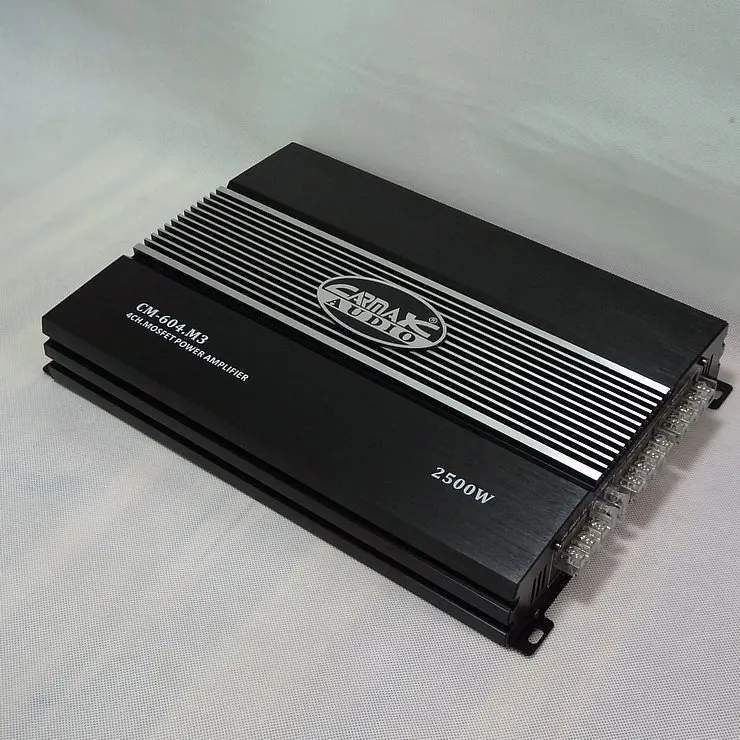 

CM-604.M3 DC12V 150W * 4 2500W C5198 / A1941 power tube High Power Four professional car amplifier 4-channel car audio amplifier