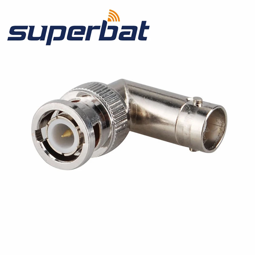 

Superbat RF Coaxial Connectors BNC Adapter BNC Plug Male to Jack Female Elbow Right Angle