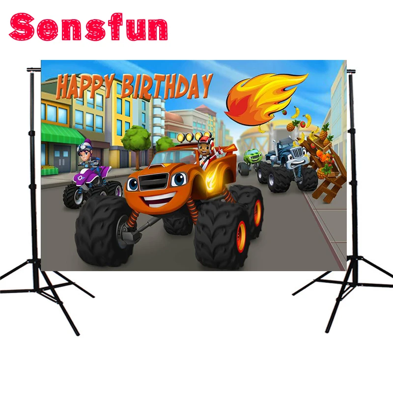 Sensfun 7x5FT Blaze machine фон на заказ для фотостудии фон для новорожденных виниловый 220 см x 150 см