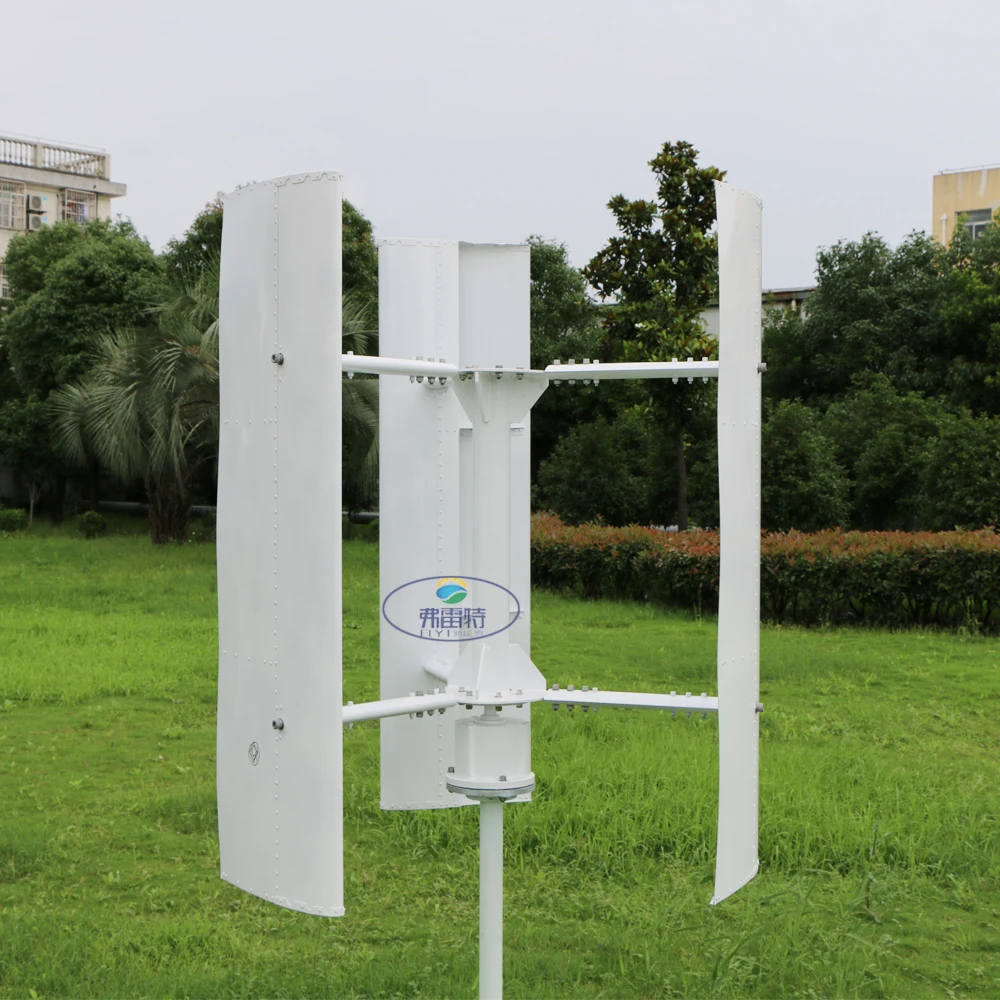 

New arrival 500w vertical wind turbine generator Magnetic levitation 12v 24v with wind solar hybrid charge controller