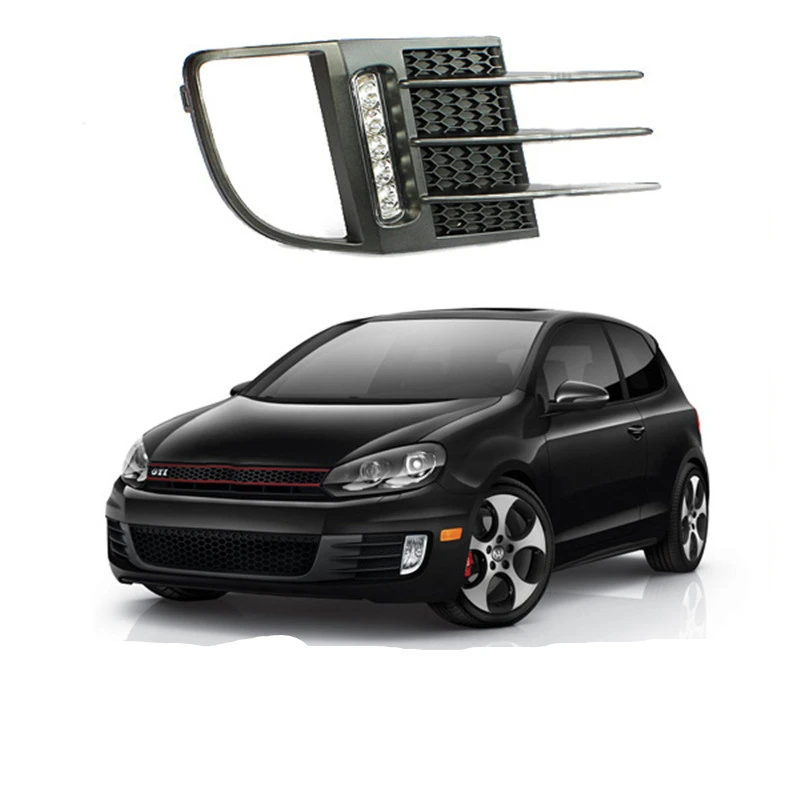 Tcart 2010-2012 Car light DRL Brightness fog light For VW Golf 6 GIT Daytime running light drl Free shipping Tcart 2010-2012 Car light DRL Brightness fog light For VW Golf 6 GIT Daytime running light drl Free shipping