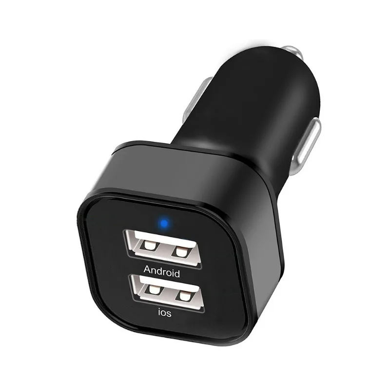 RBAYSALE Car USB Charger Quick Charge 4.8A Double USB Port Mobile Phone