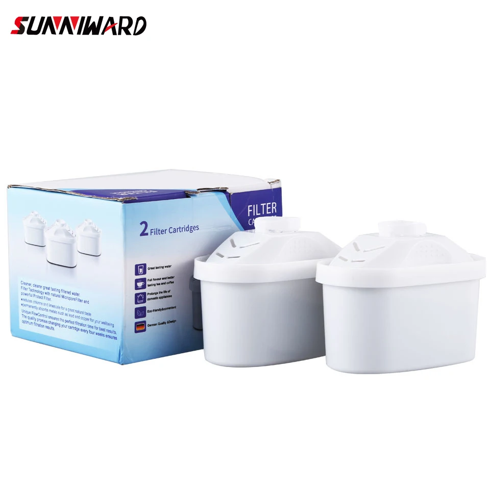

New Water Filters Replacement 2pcs/lot For Brita Water Pitcher Filter Replacement General Use Activate Carbon Water Filter
