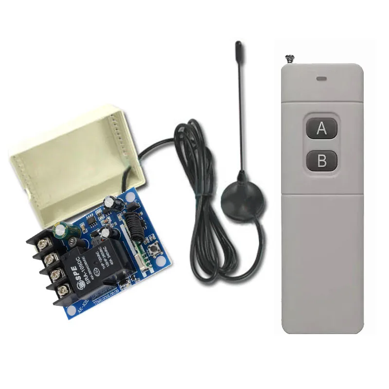 

3000M DC12V 24V 36V 48V 40A RF Wireless Remote Control Power Switch Radio Controller Transmitter Receiver With Antenna