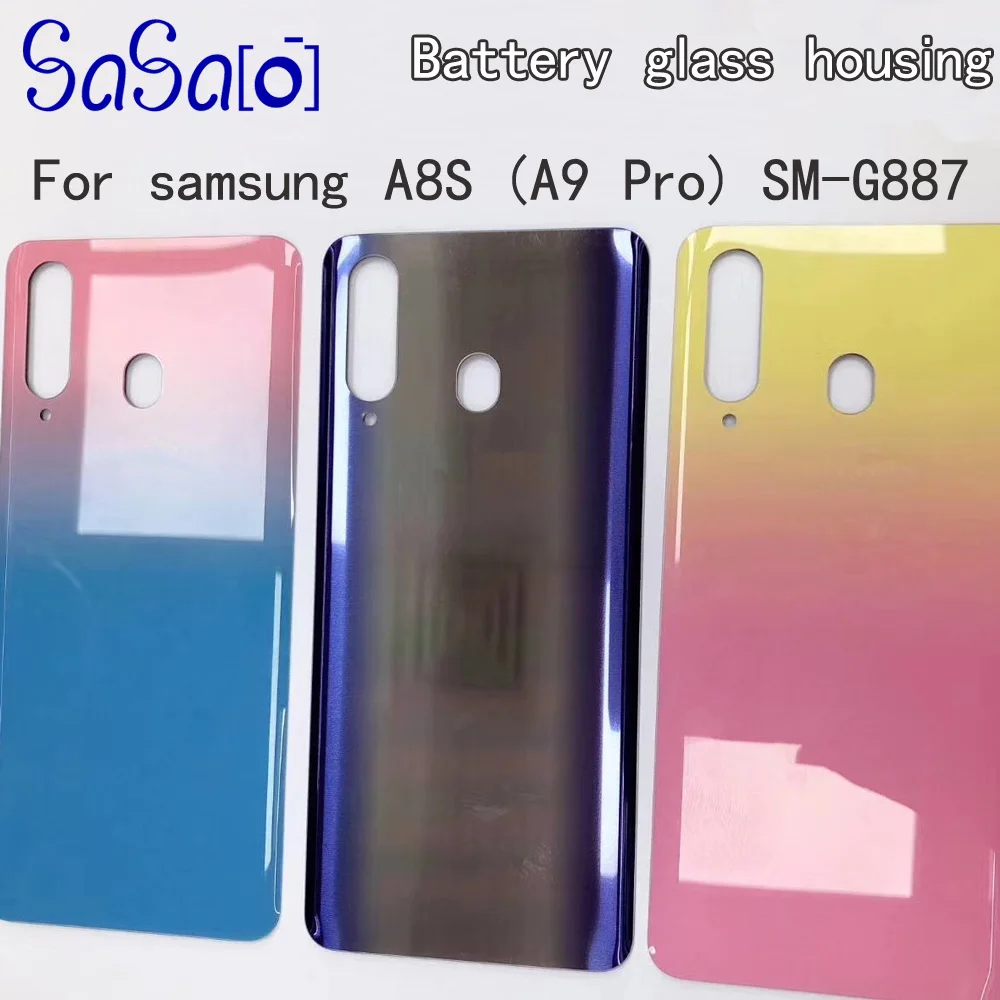 

OEM Glass Back Cover Replacement For Samsung Galaxy A8s (A9 Pro) SM-G887 Rear Door Housing Case 10Pcs/lot