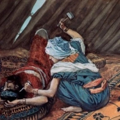 Jael Smote Sisera and Slew Him  James Tissot (1836-1902 French)  Jewish Museum  New York Poster Print (18 x 24)