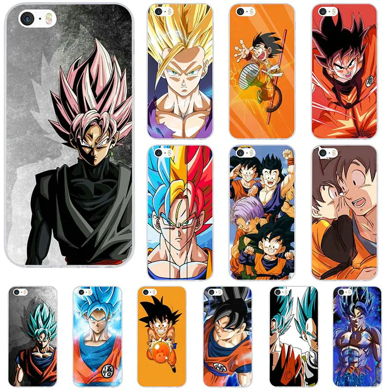 Cartoon Dragon Ball Z Goku Soft TPU Silicone Mobile Phone Cases for iPhone 8 7 6 6S Plus X XR XS