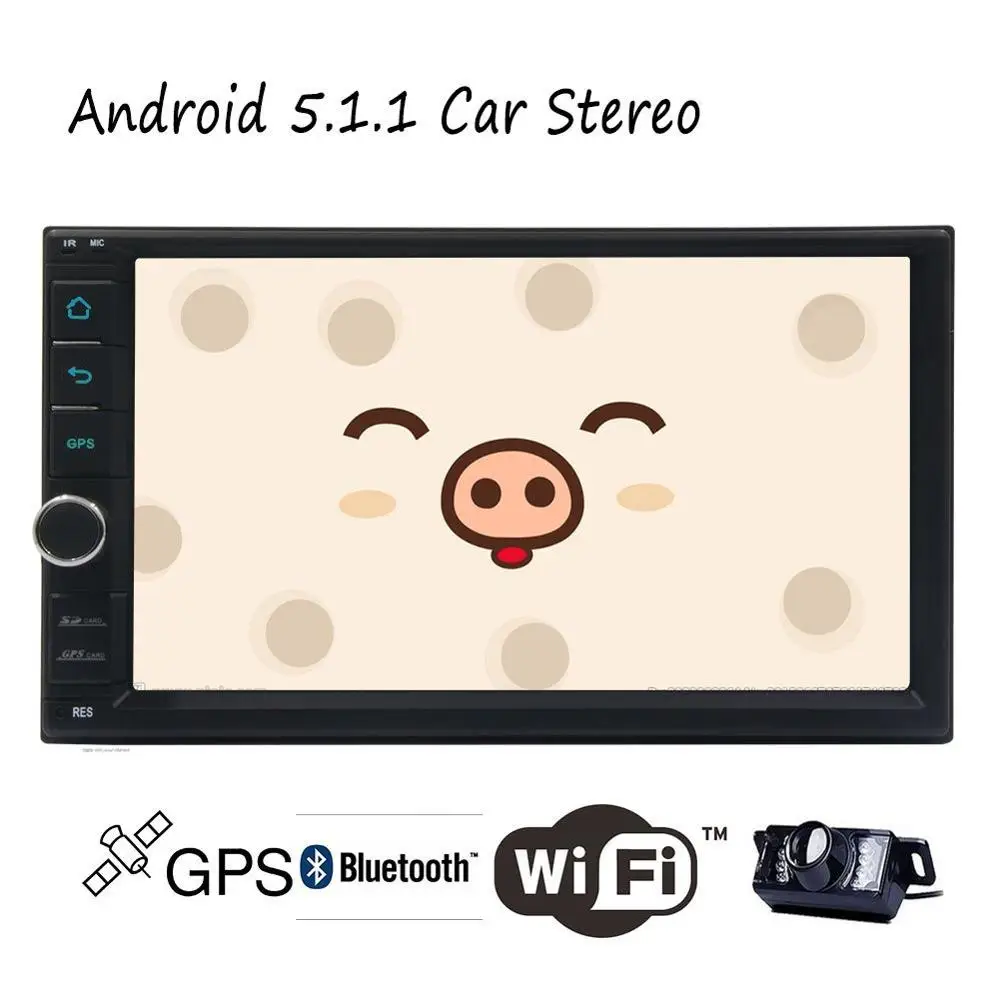 Android 5 1 Lollipop Double 2 Din font b Car b font Stereo Quad Core font