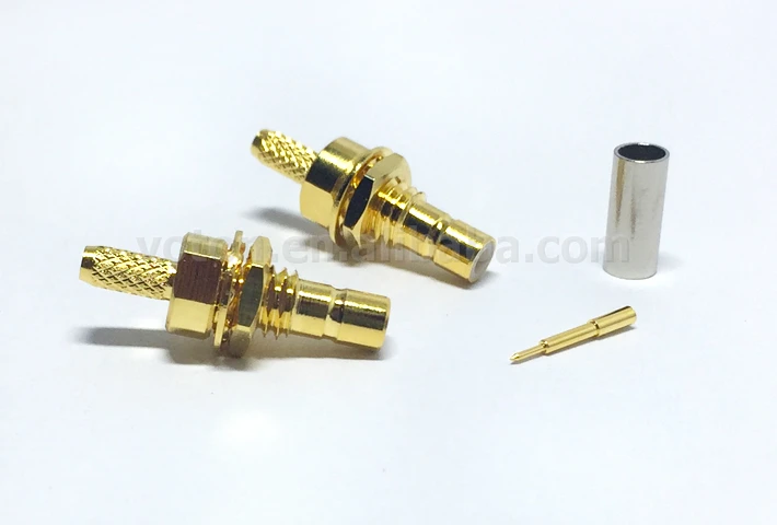 SMB male bulkhead connector crimp for RG316 cable (7)