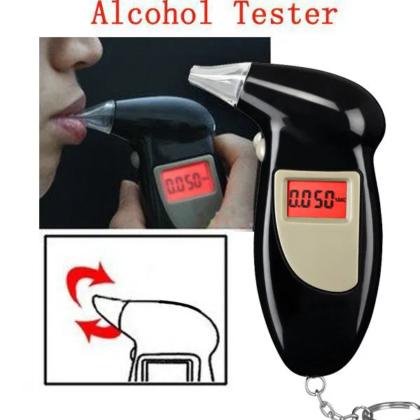 Testador de Álcool Máquina com Bocal Preto Digital Bafômetro Respiração Breathalizer Tester Dispositivo Livre Frete Grátis 2020 Lcd 3 2019 Preto Digital LCD Testador de Álcool
