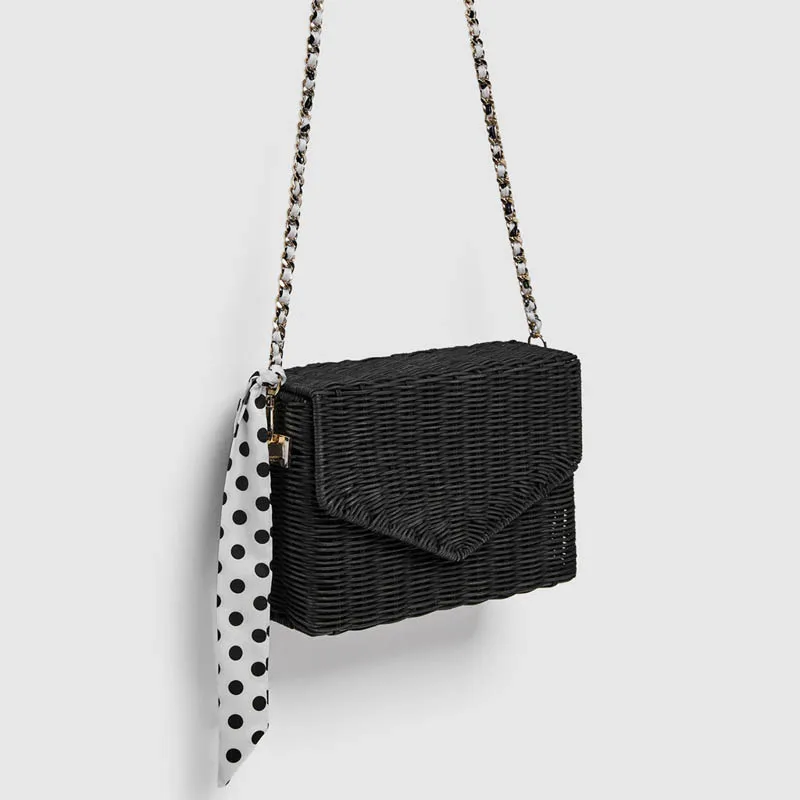 2019 الأزياء الروطان حقائب قش النساء الشاطئ Crossbody أكياس وشاح الصيف حقائب السيدات البوهيمي نمط حقيبة كتف سلسلة رفرف 2019 الأزياء الروطان حقائب قش النساء الشاطئ Crossbody أكياس وشاح الصيف حقائب السيدات البوهيمي نمط حقيبة كتف سلسلة رفرف