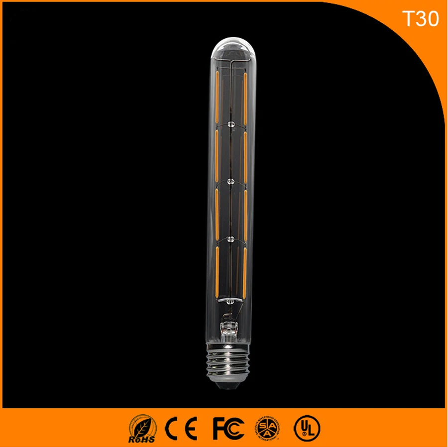 

50PCS 6W E27 B22 Led Bulb, T30 LED COB Vintage Edison Light ,Filament Light Retro Bulb AC 220V