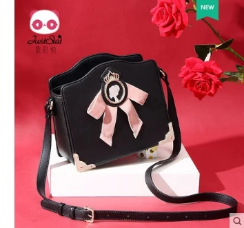 

Princess sweet lolita bag Autumn and winter fashion single shoulder bag Korean version girl's crown bow Satchel Bag OSN172046
