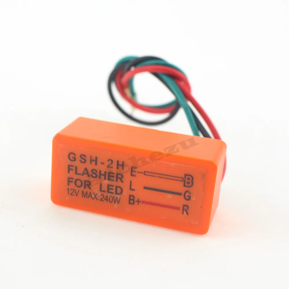 

ACZ Motorcycle Universal Waterproof 12V LED Turn Signal Light Flasher Blinker Relay Flash Strobe Controller Flasher Module