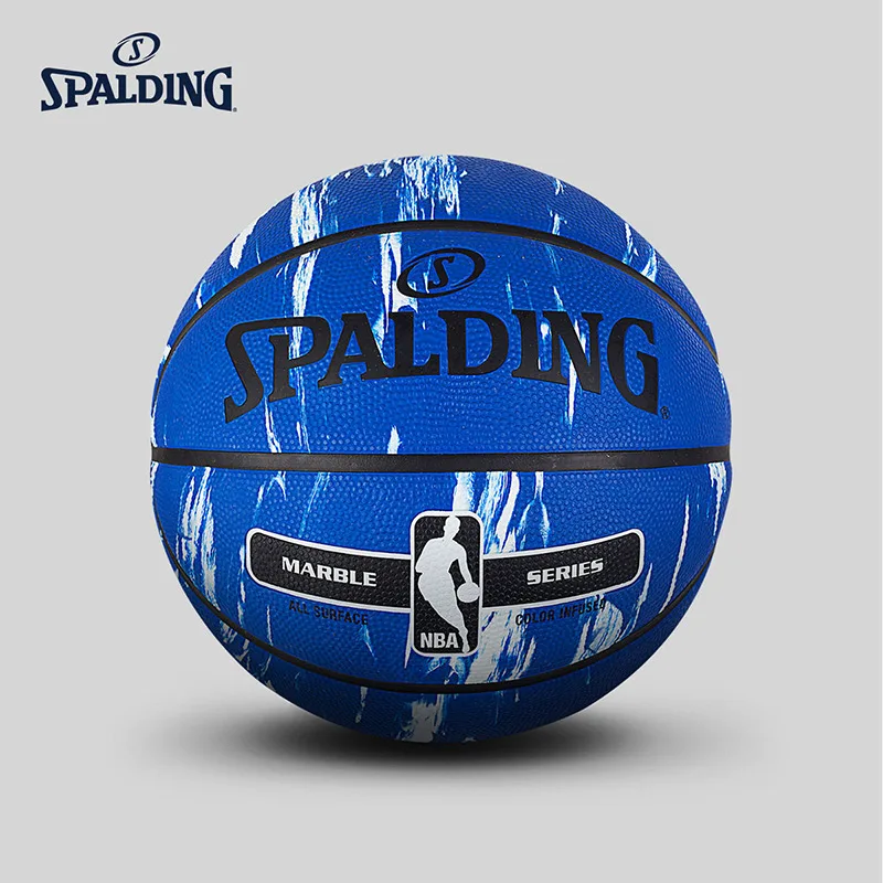 SPALDING мраморный баскетбольный мяч Официальный Размер и вес 7# резиновый материал наружный мужской матч мяч 83-633Y