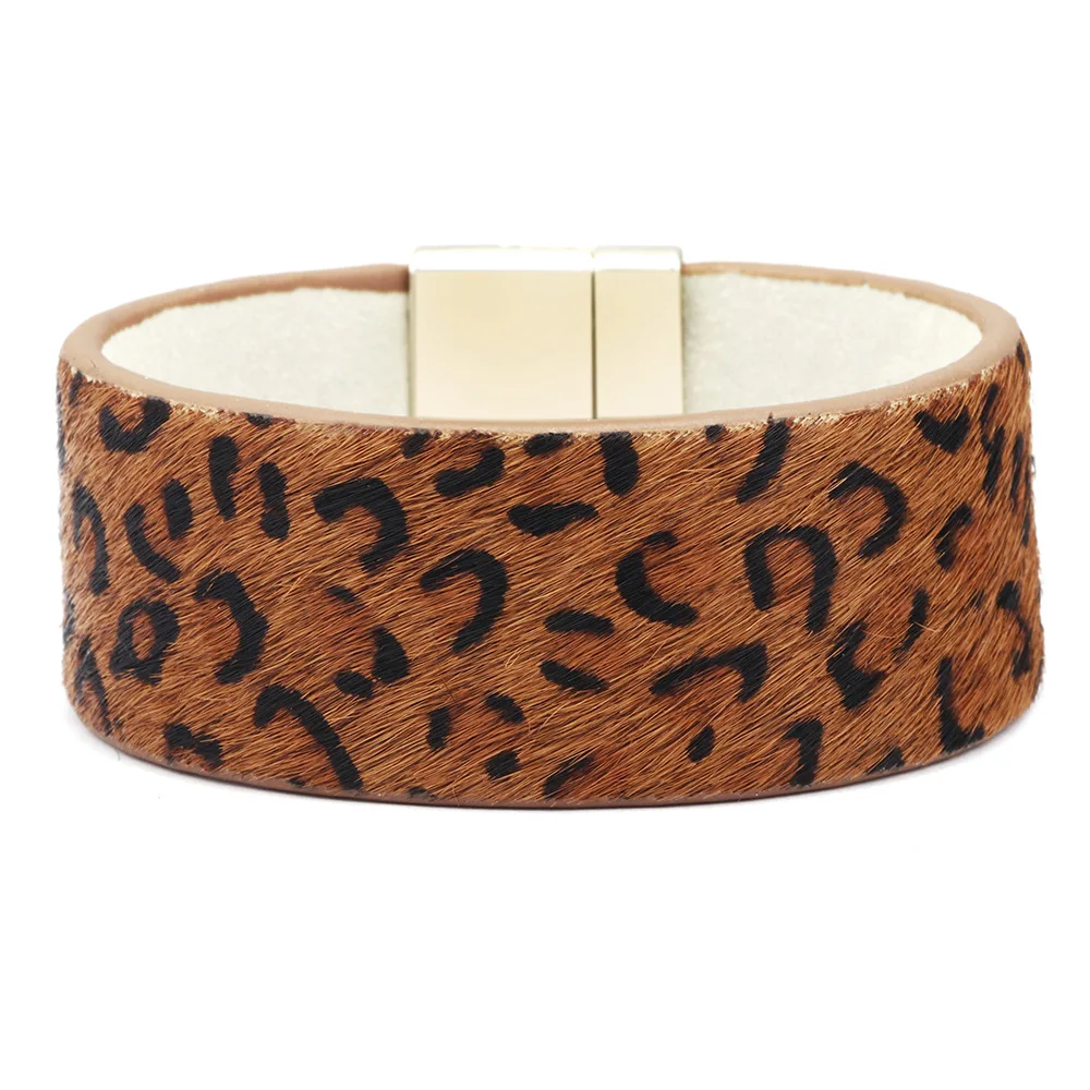 Трендовые леопардовые животные зебра черные плетеные широкие кожаные женские браслеты женский винтажный браслет мужской Homme ювелирные аксессуары
