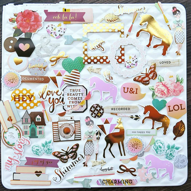

70pcs My Story Cardstock die cuts for Scrapbooking Happy Planner/Card Making/Journaling Project