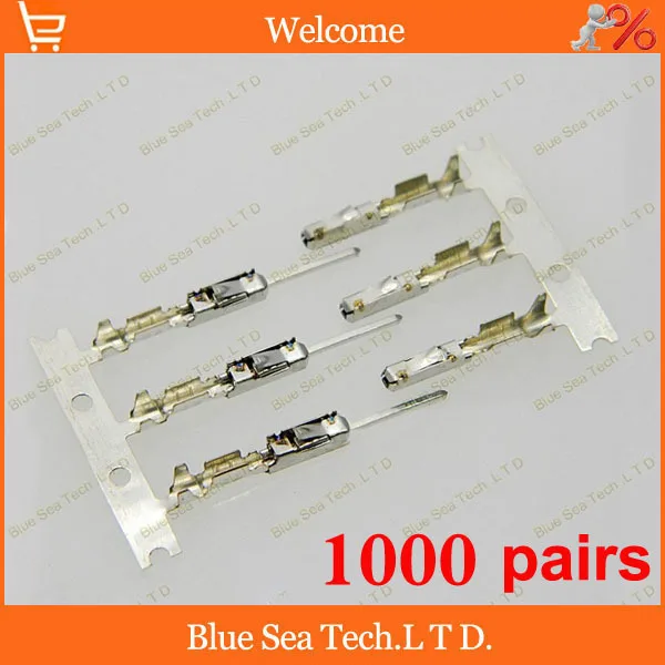 

1000 pairs/lot Male&Female Crimp terminal for Car,Audio terminal/Cruise control/ECU terminal for VW B-M-W ect.,20-22 AWG
