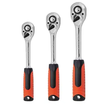 

Ratchet Wrench 1/4" 3/8" 1/2" Socket Driver 72 Teeth Flexible Spanner Socket Driver Allen Key Wrench Quick Release Repair Tools
