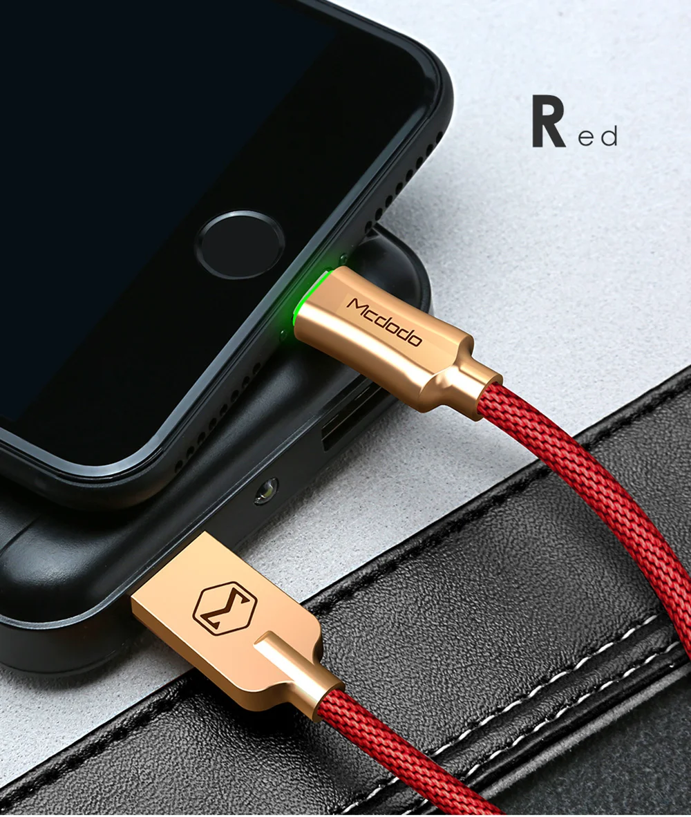 Mcdodo USB кабель для iPhone Ipad XS Max XR X 8 7 6s plus Кабель 2.4A Быстрая зарядка кабель для мобильного телефона зарядное устройство Шнур Usb кабель для передачи данных