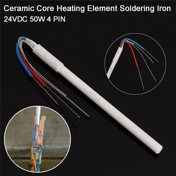 

50W 24V DC 4 PIN Ceramic Core Soldering Iron Station Replacement Heating Element Ceramic Heater 1PCS for HAKKO 900M 900L 907 908