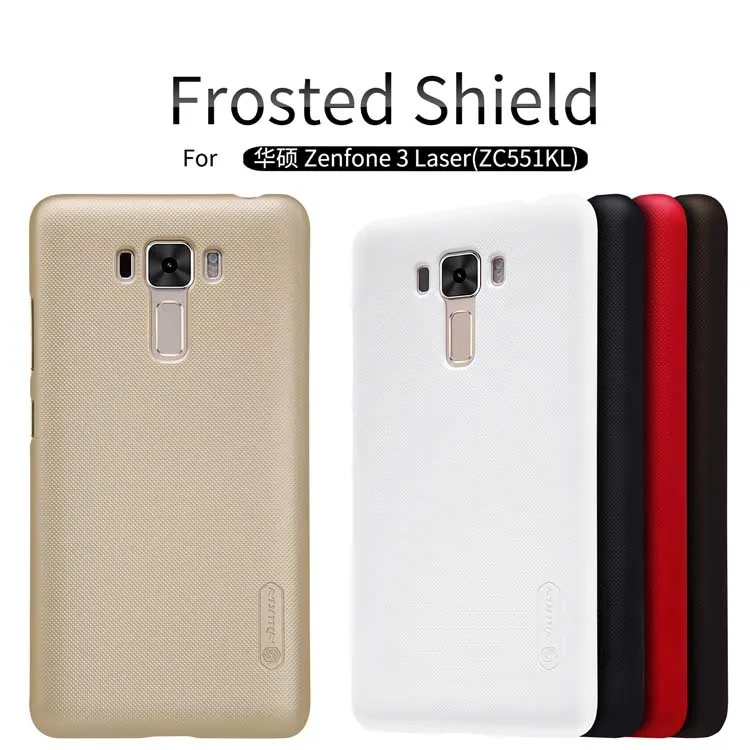 

Nillkin Super Frosted Shield Case For Asus Zenfone 3 Laser ZC551KL 5.5 inch Plastic Hard Back Cover Case With screen protector