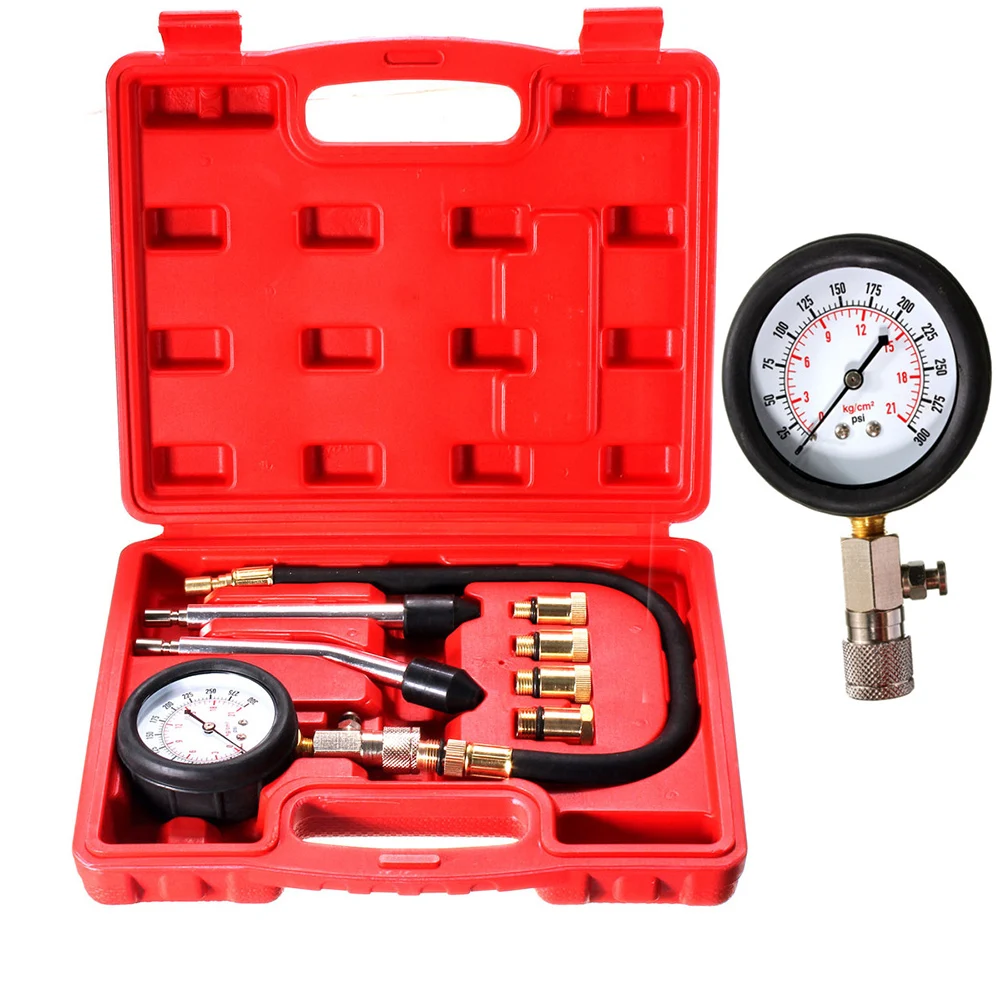 

Cylinder Testing Tool Petrol Engine Compression Test Tester Kit Set for Automotive Motorcycle Car Tool