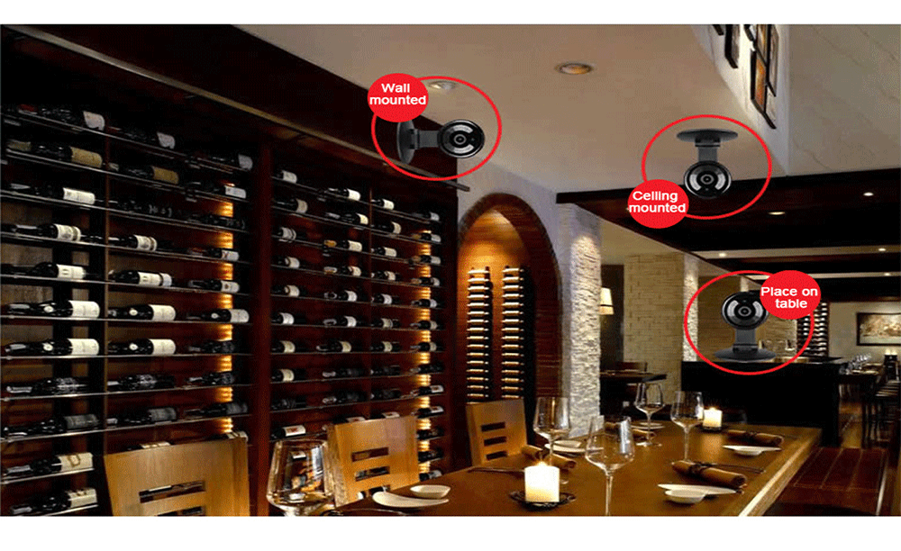 mini ip camera wide angle fisheye panoramic  20