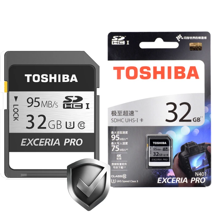 Toshiba SDXC SD карты 128 ГБ, 64 ГБ, Exceria Pro N401 объемом до 32 GB карты памяти SDHC до 95 МБ/с. скорость чтения карты памяти для цифровых фотоаппаратов с